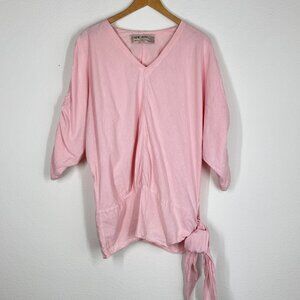 Vintage New Hero Native American 80s Pink Tunic Cotton Gauze M Artsy